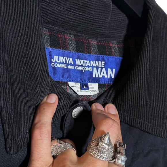 Junya Watanabe Comme Des Garçons Navy Blue Down Blazer Jacket - Picture 7 of 9